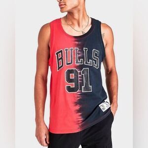 NWT Mitchell & Ness Men’s Chicago Bulls Dennis Rodman NBA Toe Dye Tank Top — M